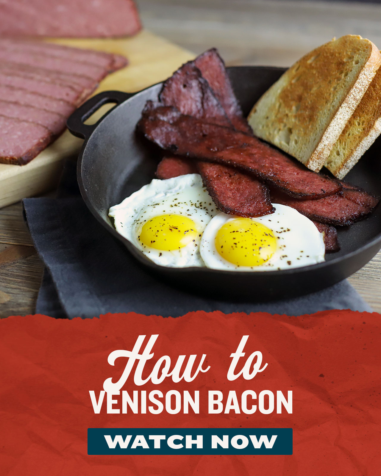 How to: Venison Bacon - Watch Now