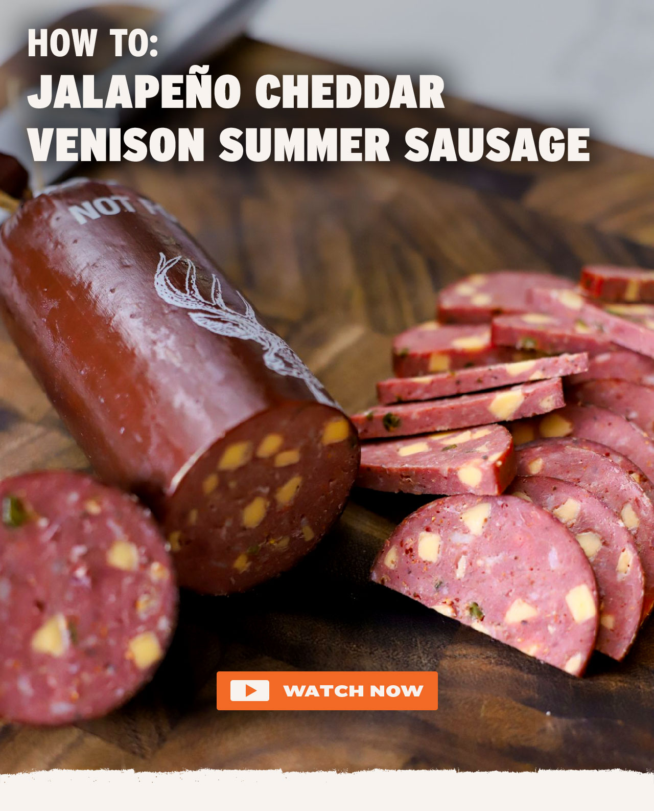 Venison Summer Sausage - Jalapeno Cheese